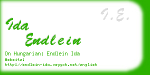 ida endlein business card